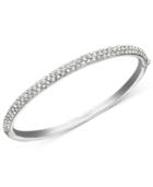 Danori Bracelet, Silver-tone Crystal Bangle
