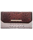 Brahmin Pecan Antonia Soft Checkbook Wallet