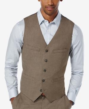 Perry Ellis Men's Slim-fit Heathered Solid Vest