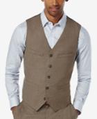 Perry Ellis Men's Slim-fit Heathered Solid Vest