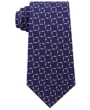 Tommy Hilfiger Men's Oar Grid Silk Tie