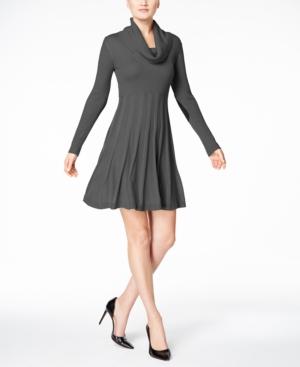 Calvin Klein Petite Cowl-neck Sweater Dress