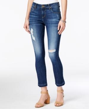 Kut From The Kloth Ripped Savour Wash Raw-hem Jeans