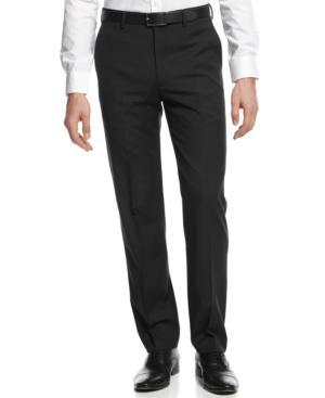 Dkny Black Pindot Pants Extra Slim Fit