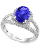 Effy Final Call Tanzanite (2-5/8 Ct. T.w.) And Diamond (3/4 Ct. T.w.) Ring In 14k White Gold
