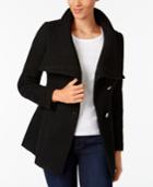 I.n.c. Asymmetrical Belted Walker Coat, Created For Macy's