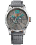 Boss Orange Men's Chronograph Paris Gray Fabric Strap Watch 47mm 1513379