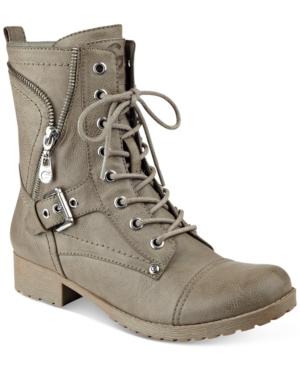 G By Guess Brylee Lace-up Combat Booties Women's Shoes