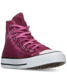 Converse Women's Chuck Taylor All Star Hi Washed Canvas Casual Sneakers From Finish Line