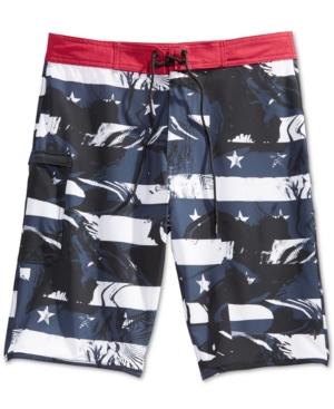 Tavik Men's Stripe Graphic-print Boardshorts