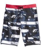 Tavik Men's Stripe Graphic-print Boardshorts