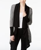 Bar Iii Colorblocked Waterfall Cardigan, Only At Macy's