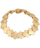 Robert Lee Morris Soho Gold-tone Geometric Rectangle Link Bracelet