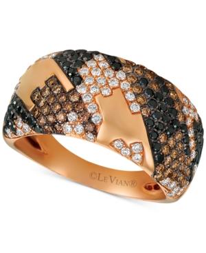 Le Vian Exotics Houndstooth Diamond Ring (1-1/10 Ct. T.w.) In 14k Rose Gold