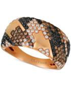 Le Vian Exotics Houndstooth Diamond Ring (1-1/10 Ct. T.w.) In 14k Rose Gold