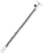 Lois Hill Braided Chain Bracelet In Sterling Silver