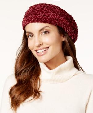 Charter Club Velvety Solid Chenille Beret, Only At Macy's