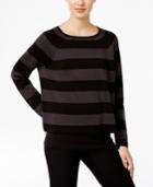 Eileen Fisher Striped Raglan Sweater
