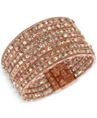 Kenneth Cole New York Rose Gold-tone Cluster Multi-row Bracelet