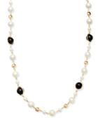 Charter Club Gold-tone Pave, Imitation Pearl & Bead Strand Necklace, 42 + 2 Extender, Created For Macy's