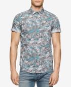 Calvin Klein Jeans Men's Confetti Camo-print Short-sleeve Shirt