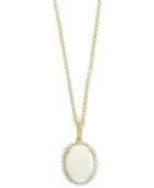 Effy Opal (4-3/8 Ct. T.w.) & Diamond (3/8 Ct. T.w.) Pendant Necklace In 14k Gold