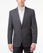 Tommy Hilfiger Men's Slim-fit Gray And Black Check Sport Coat