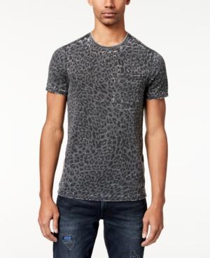 Guess Men's Leopard-print T-shirt