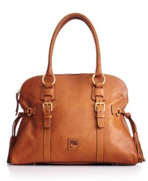 Dooney & Bourke Florentine Domed Buckle Leather Satchel