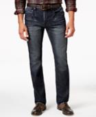 Inc International Concepts Men's Jones Slim Straight Fit Dark Blue Wash Jeans, Only At Macy's