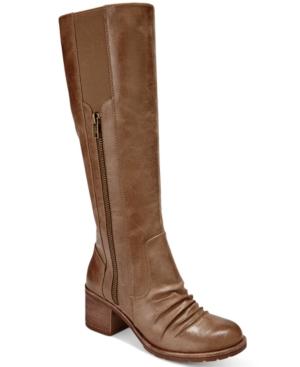 Bare Traps Dallia Block-heel Wide-calf Boots Women's Shoes