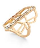 Thalia Sodi Gold-tone Geometric Pave Ring, Only At Macy's