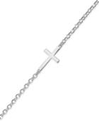 Giani Bernini Sterling Silver Bracelet, Sideways Cross Bracelet