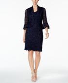 R & M Richards Petite Lace Sheath Dress And Jacket