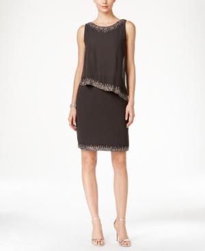 J Kara Bead-trim Popover Dress