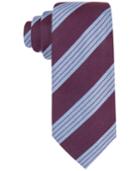 Tasso Elba Men's Textured Stripe Tie, Created For Macy's