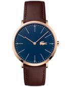 Lacoste Men's Moon Brown Leather Strap Watch 40mm 2010871