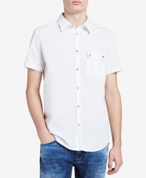 Calvin Klein Jeans Men's Dobby Textured Shirt