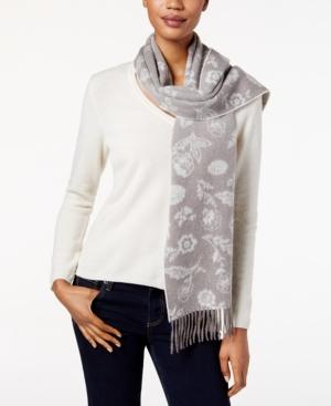 Charter Club Ditsy Floral Woven Cashmere Scarf, Created For Macy's