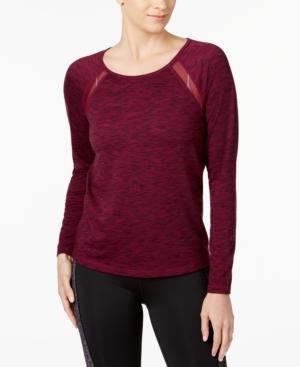 Ideology Space-dyed Mesh-trim Top, Created For Macy's