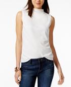 Tommy Hilfiger Mock-neck Top, Only At Macy's