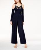 The Edit By Seventeen Juniors' Cold-shoulder Jumpsuit, Created For Macy's