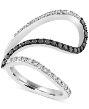 Caviar By Effy Black And White Diamond Ring (5/8 Ct. T.w.) In 14k White Gold
