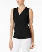 Charter Club Faux-wrap Top, Created For Macy's