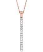 Line Of Love Diamond Pendant Necklace (1/2 Ct. T.w.) In 14k White Gold