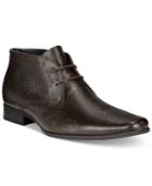 Calvin Klein Ballard Epi Textured Leather Boots Men's Shoes