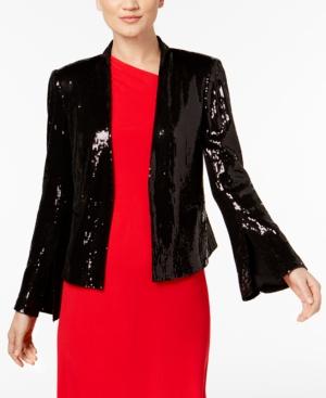 Calvin Klein Sequined Bell-sleeve Jacket