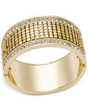 Thalia Sodi Gold-tone Pave Hinged Cuff Bracelet, Only At Macy's