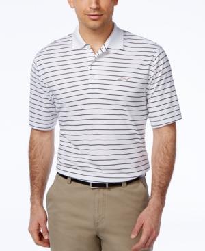Greg Norman For Tasso Elba 5 Iron Performance Stripe Golf Polo, Only At Macy's