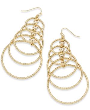 Thalia Sodi Gold-tone Multi-circle Drop Earrings, Only At Macy's